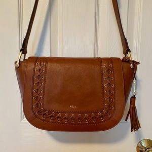 Lauren Ralph Lauren Leather Shoulder Bag